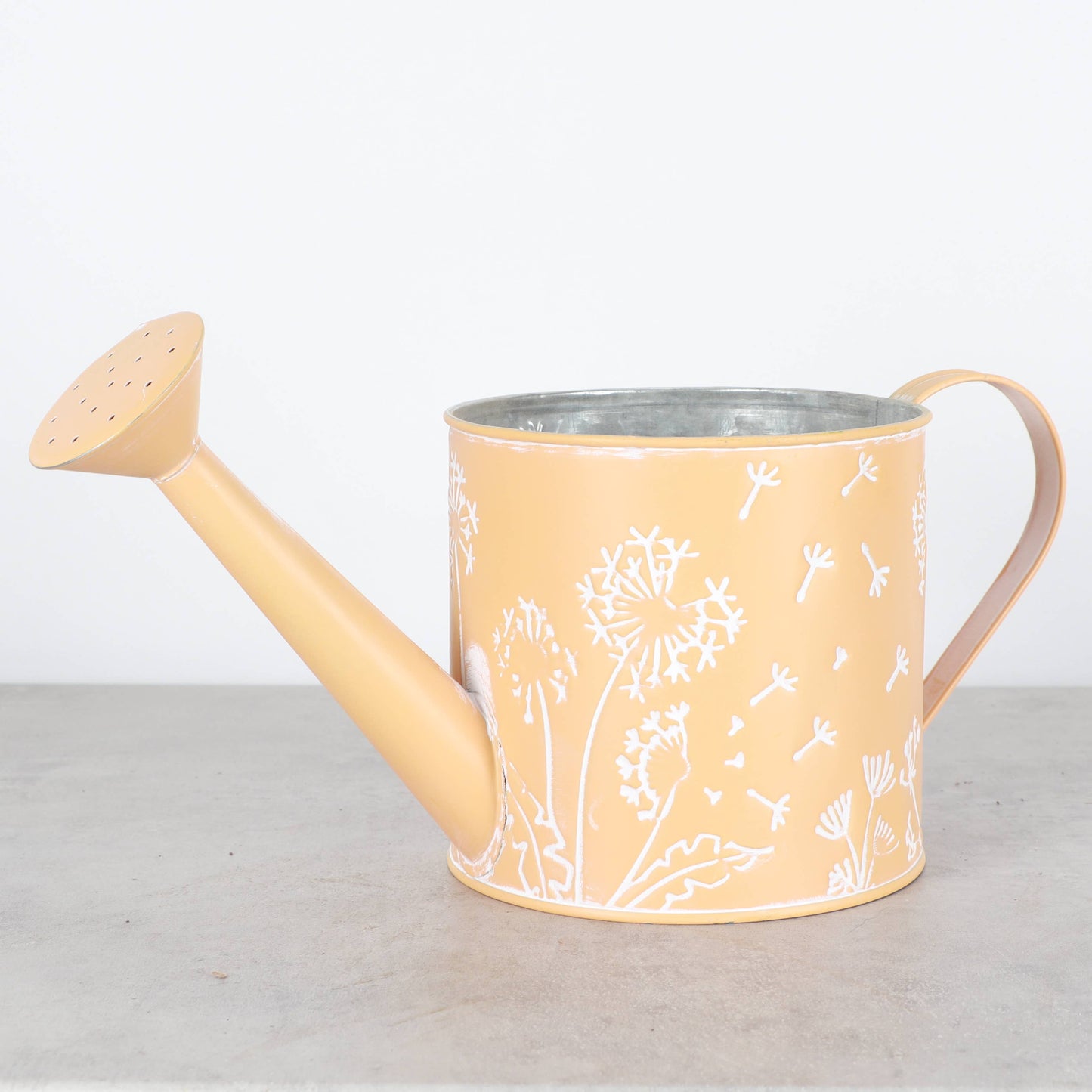 Dandelion Design Metal Pot For Houseplants - 4" Size