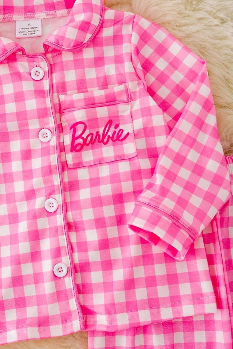 GINGHAM CHARACTER PAJAMAS. PJG40119 JEAN