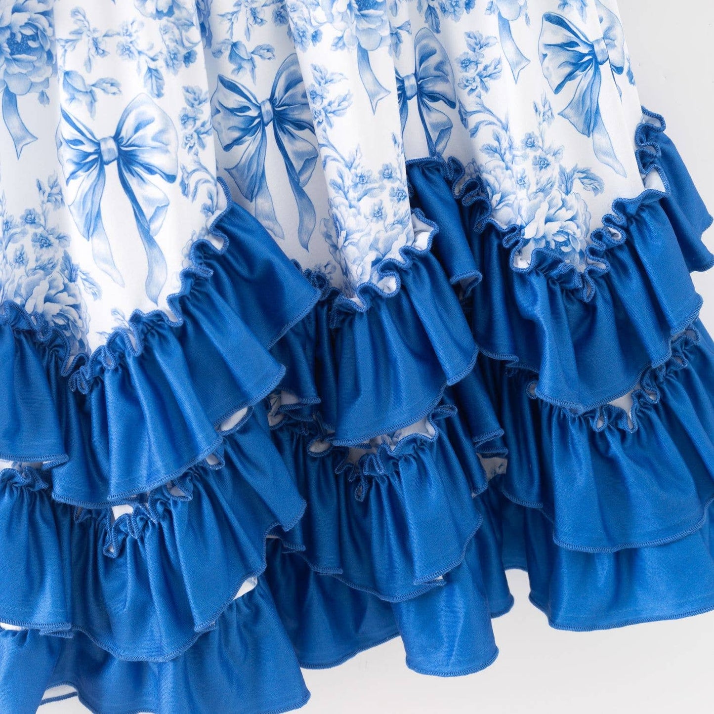 Cobalt Coquette Maxi Girls Dress