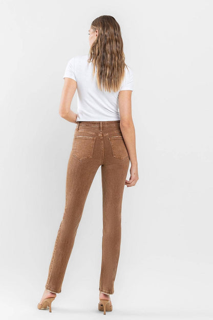 HIGH RISE SLIM STRAIGHT JEANS F5516TOF
